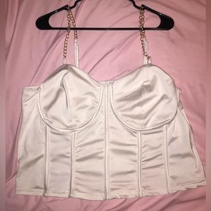 Rue21+ white corset top